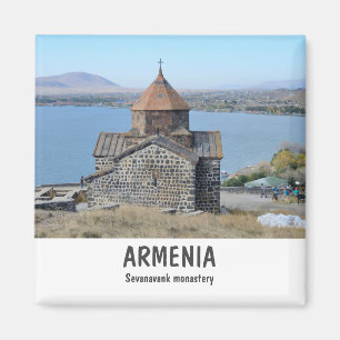 Klostret Sevanavank i Armenien Magnet