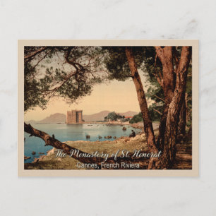 Klostret St. Honorat Cannes Fransk Riviera Vykort
