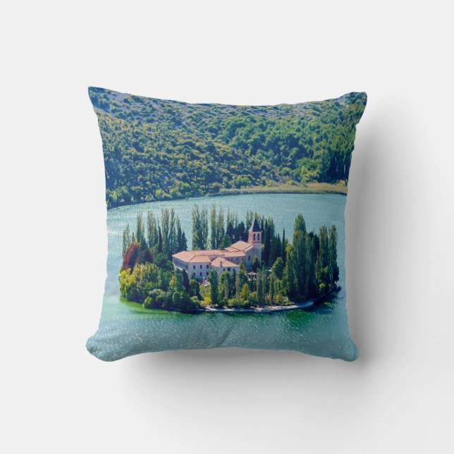 Klostret Visovac i Krka NP - Kroatien Kudde (Framsida)