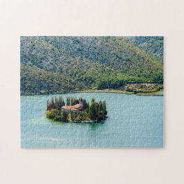 Klostret Visovac i Krka NP - Kroatien Pussel