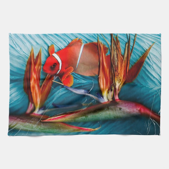 Klotfiskar i kökshandduk av Paradise (Horisontell)