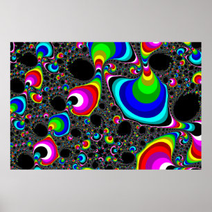 Klotformig regnbåge - Fractal Poster
