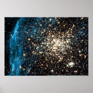 Klotformigt samla i en klunga NGC 1850 Poster