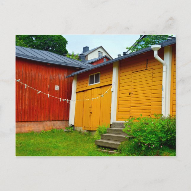 Klotslinje i Porvoo, Finland Vykort (Framsida)