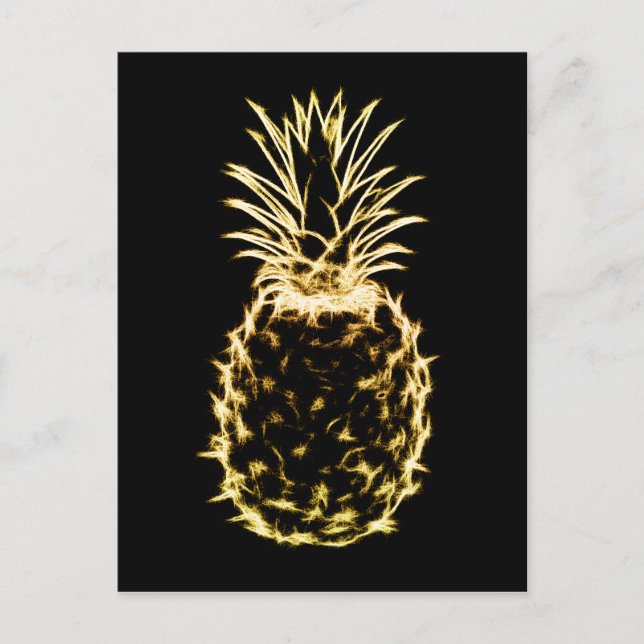 Klottad ananas vykort (Framsida)