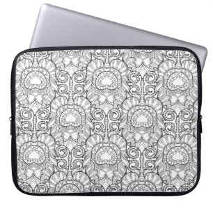 Klotter för påfågelfjädermönster laptop fodral