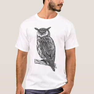 Klotter för uggla för vildTotem djurt T-shirt