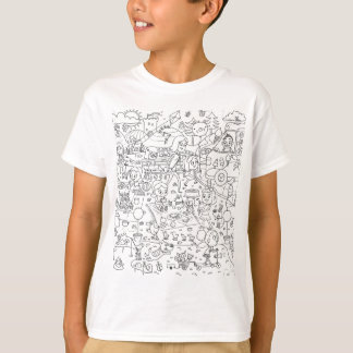 klotter som jag spionerar i parkerafärgläggningen t-shirt