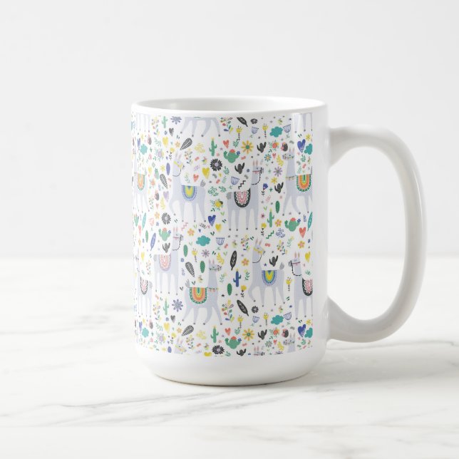 KlotterAlpacamönster Kaffemugg (Höger)