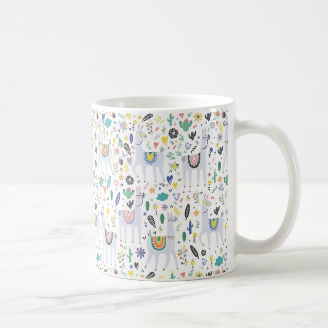 KlotterAlpacamönster Kaffemugg (Höger)