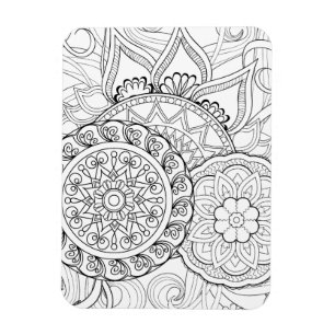 Klotterblommor och Mandalas Magnet