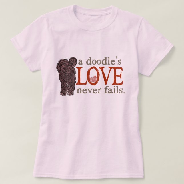 Klotterkärlek misslyckas aldrig - choklad tee (Design framsida)