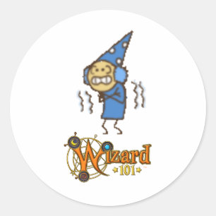Klotterklistermärkear för is Wizard101 Runt Klistermärke