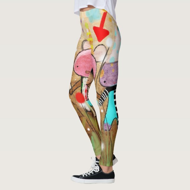 klotterkonst leggings (Vänster)