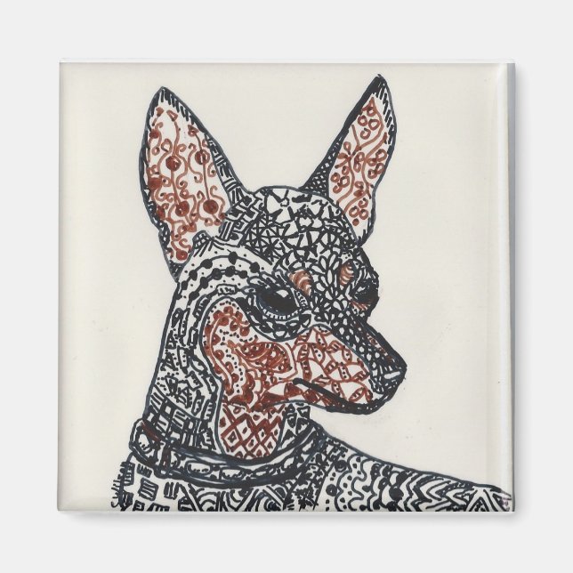 Klotterkortkortet klämmer fast magnet (Framsidan)