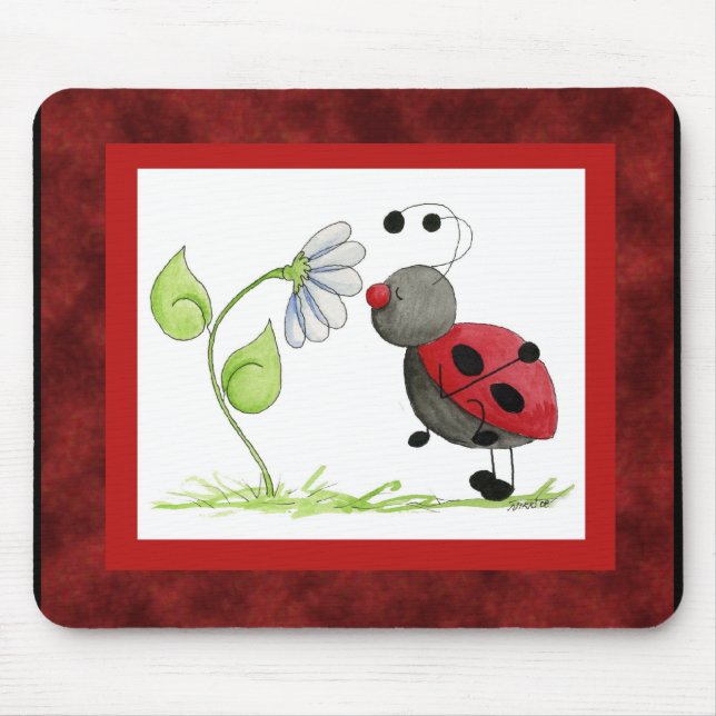 Klotterkrypnyckelpiga Mousepad Musmatta (Framsidan)