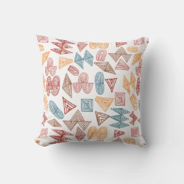 klotterlinjer som abstrakt formar mönstrat, kudder kudde