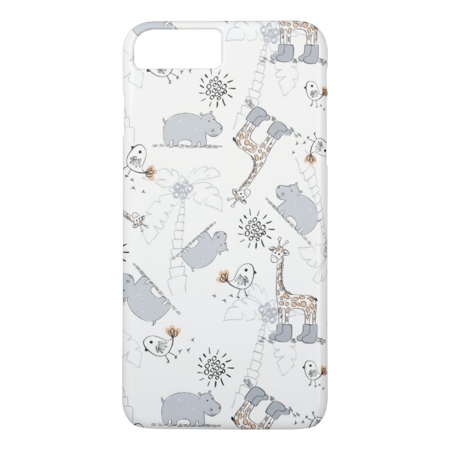 klottermönster 2 Case-Mate iPhone skal (Baksida)