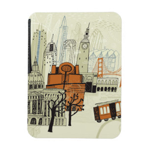 KlotterSan Francisco plats Magnet