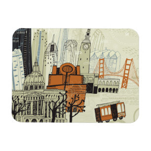 KlotterSan Francisco plats Magnet