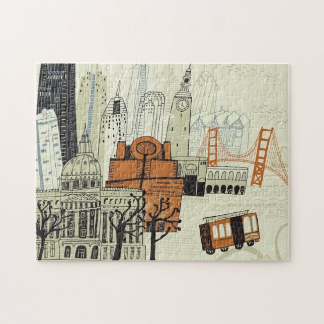 KlotterSan Francisco plats Pussel (Horisontell)