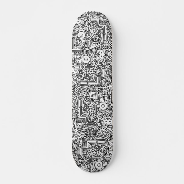 KlotterSkateboard Mini Skateboard Bräda 18,5 Cm (Framsida)