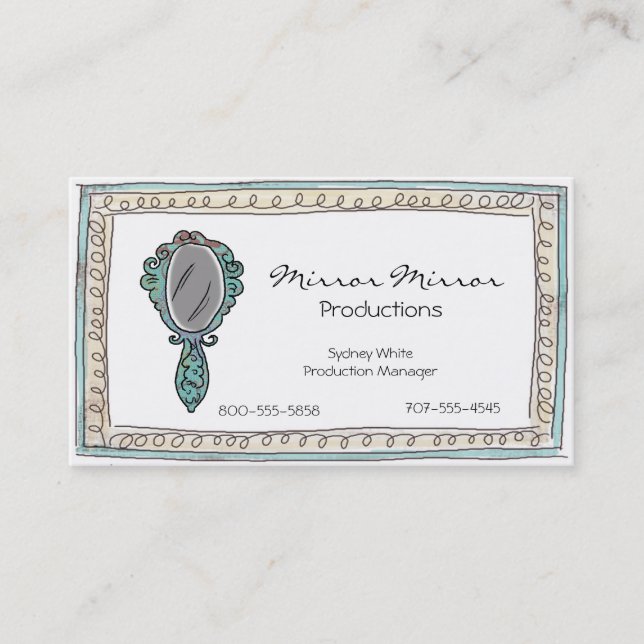 Klotterspegelvisitkortar Visitkort (Framsida)