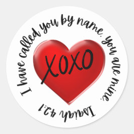 Klottmärke (Isaiah 42:1) Runt Klistermärke