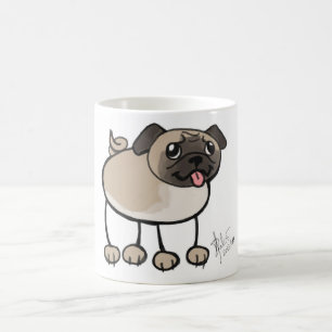 Klottra mopsmuggen kaffemugg