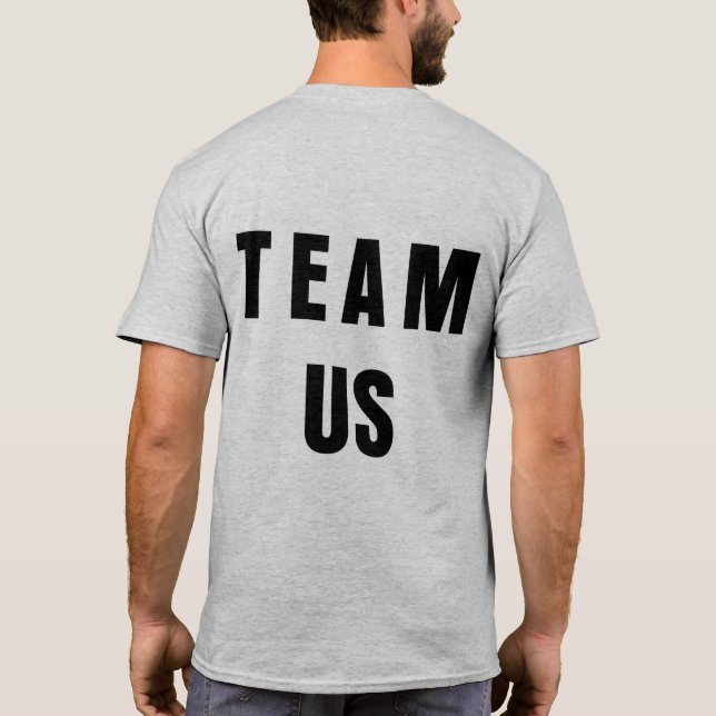 (Klottrad) TeamUS skjorta, T Shirt (Baksida)