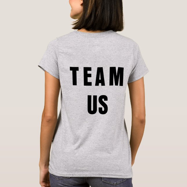 (Klottrad) TeamUS skjorta, T Shirt (Baksida)