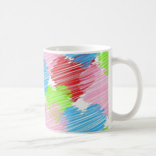 klottrar kaffemugg