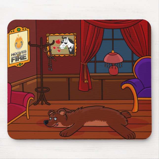 Klövar av avfyrar stuterit Mousepad Musmatta (Framsidan)