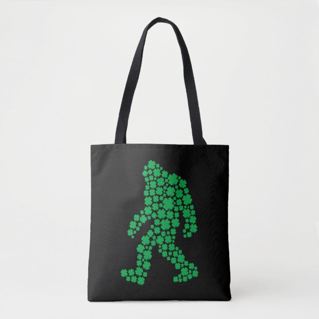Klöver Bigfoot St patrick's day Boys Shamrock Tygkasse (Framsida)