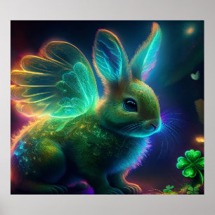 Klöver Bunny Poster