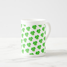 Klöver Dew Droppe - Fresh Natur Benporslin Mugg