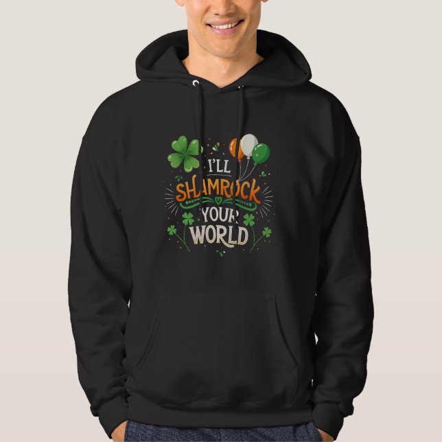 Klöver Din Värld Hoodie (Framsida)