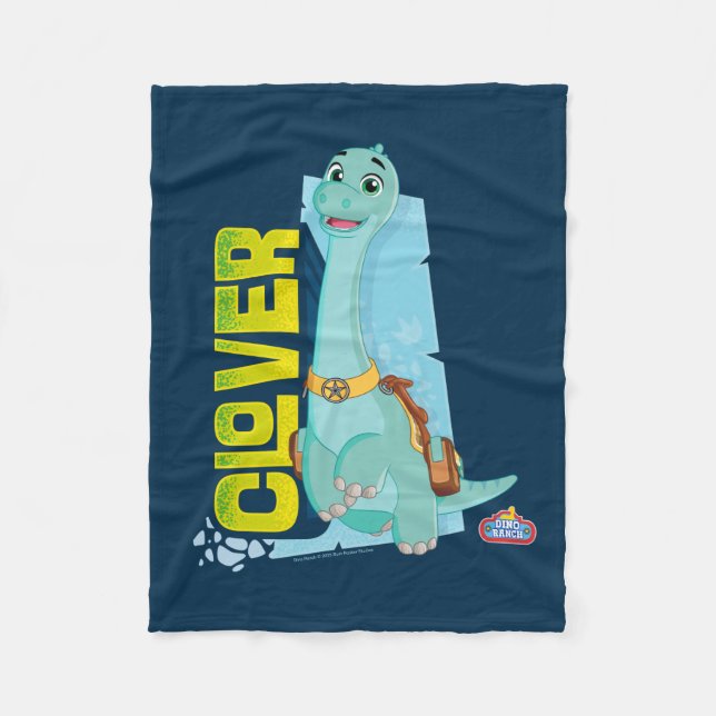 Klöver | Dino Ranch Fleecefilt (Framsidan)