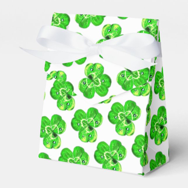 Klöver-dräneringsdroppar Presentaskar (Framsidan Sidan)