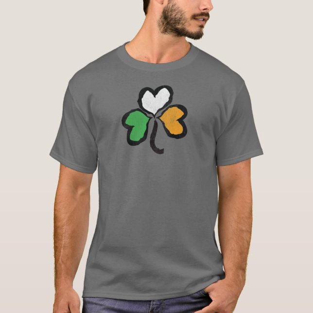Klöver för 3 löv t-shirt (Framsida)