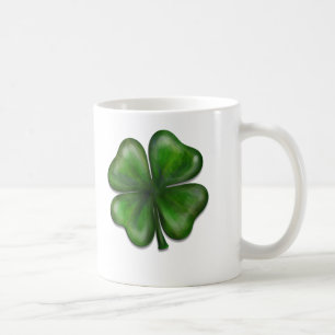 klöver för 4 löv kaffemugg