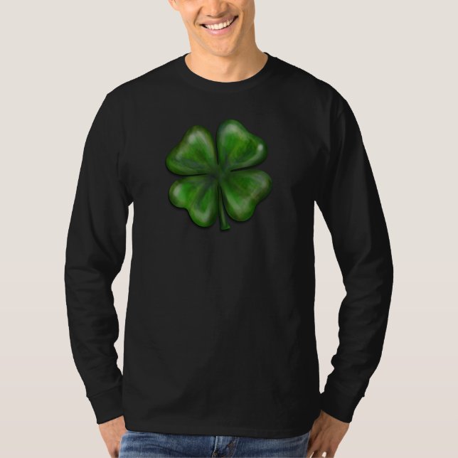 klöver för 4 löv tee shirt (Framsida)