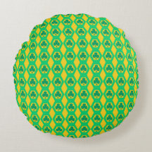 Klöver Grön Gul Hexagon Mönster