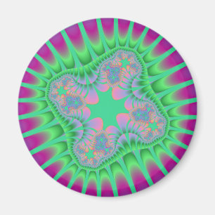 Klöver Grönt Flower Magnet