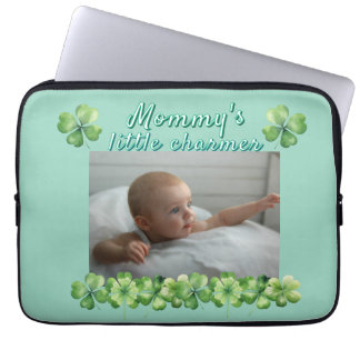 Klöver Grönt Mamma Mindre Charmer Laptop Fodral