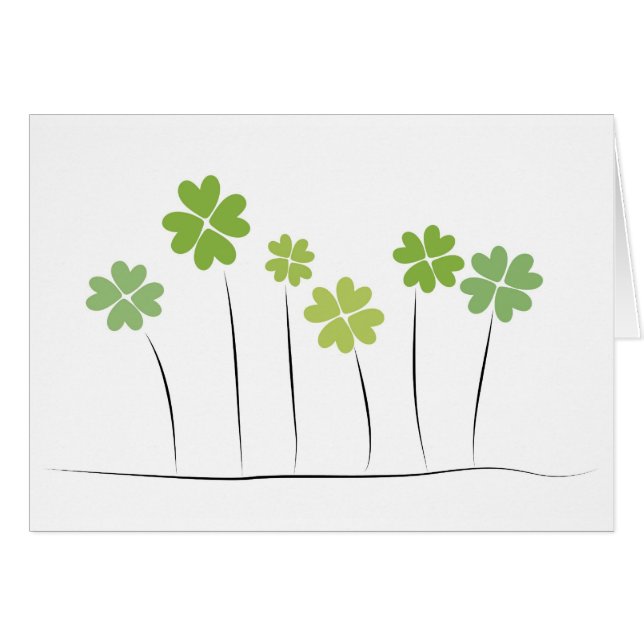 Klöver Hälsningskort (Framsidan Horizontal)