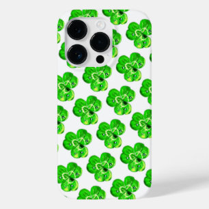Klöver iphone case med regndroppar - välj Färg