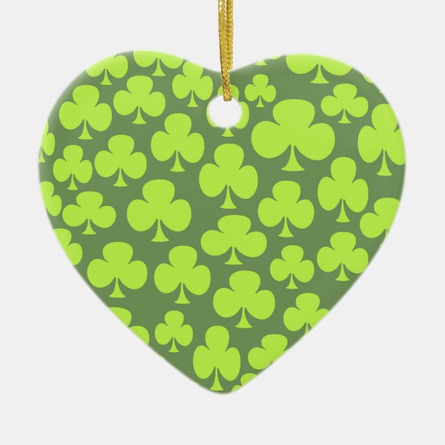 Klöver Julgransprydnad Keramik (Framsidan)