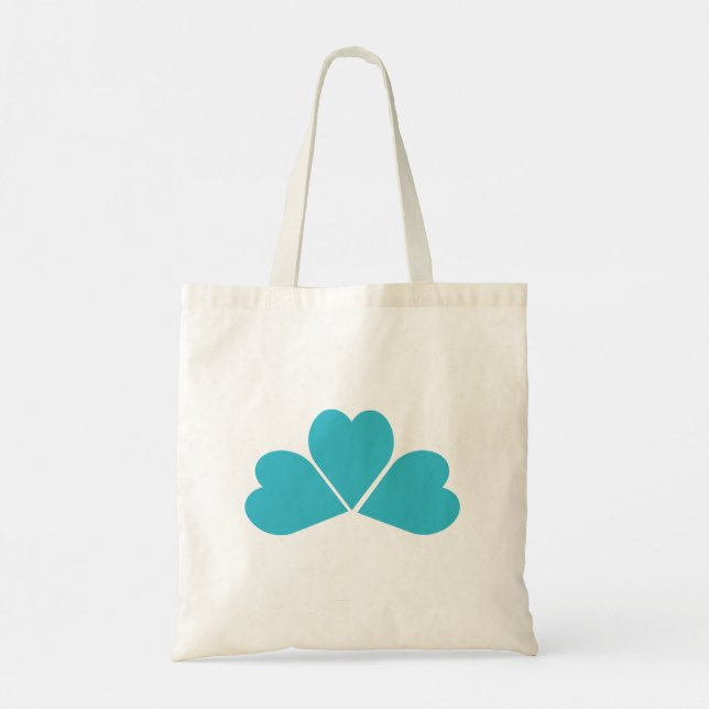 Klöver-liknande design Tote Bag Tygkasse (Baksida)