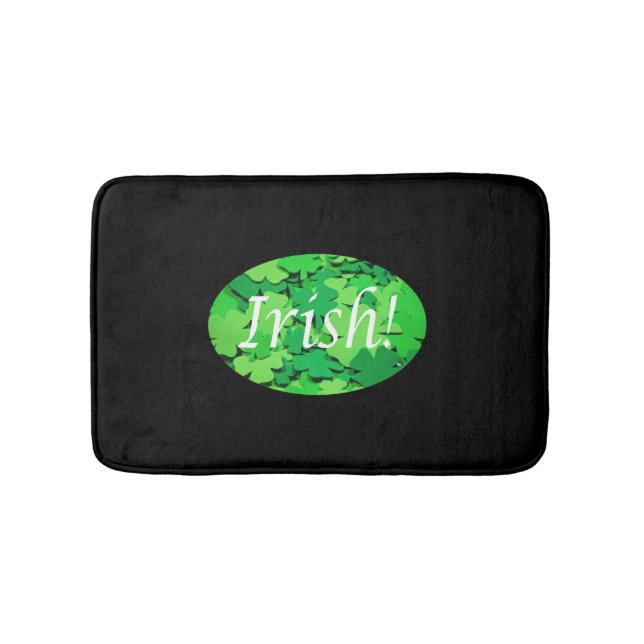 Klöver löv, Irish mönster Badrumsmatta (Framsidan)